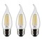 3PK - 4.5w CA11 Candle LED 2700K Medium Base Non-Dimmable - 40w equiv